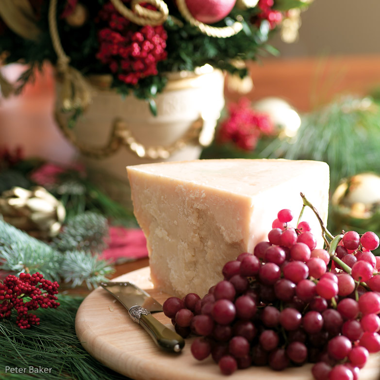 parmesan wedge on table